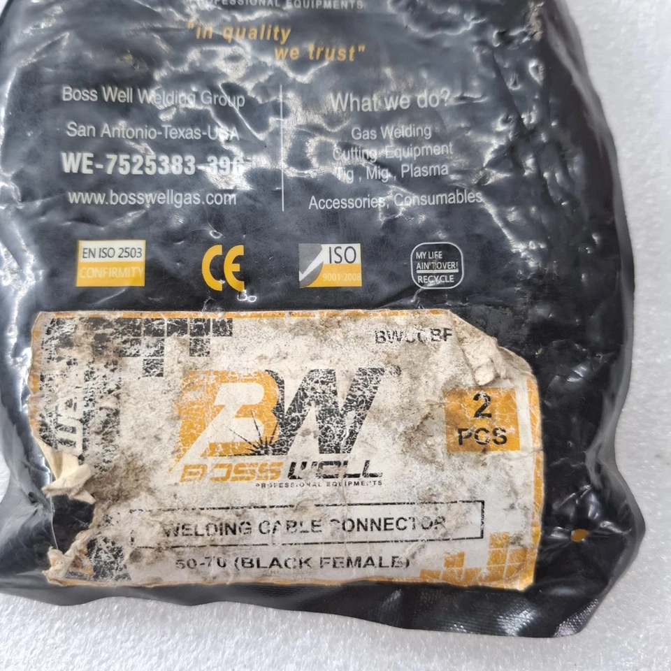 Boss Well (BW) WELDING CABLE CONNECTOR DKJ50-70 (BLACK FEMALE)